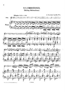 Nordlands Bilder für Flöte und Klavier, Op.164: Score by Adolf Terschak