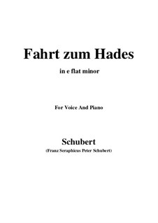 Fahrt zum Hades (Journey to Hades), D.526: E flat minor by Franz Schubert