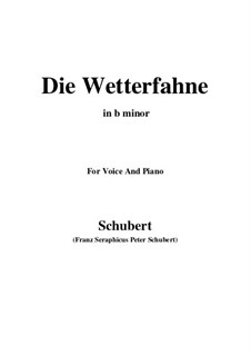 No.2 Die Wetterfahne (The Weather Vane): For voice and piano (b minor) by Franz Schubert