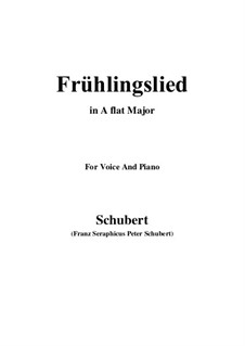 Frühlingslied (Spring Song), D.398: A flat Major by Franz Schubert