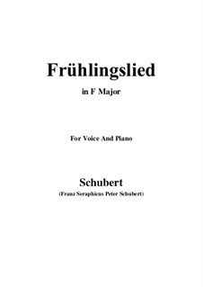 Frühlingslied (Spring Song), D.398: F Major by Franz Schubert