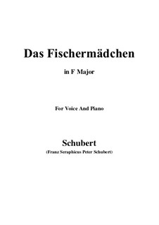 No.10 Das Fischermädchen (The Fisher-Maiden): For voice and piano (F Major) by Franz Schubert