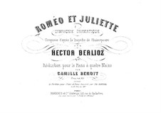 Roméo et Juliette (Romeo and Juliet), H.79 Op.17: For piano four hands by Hector Berlioz