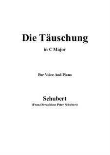 Die Täuschung (The Deception), Op.165 No.4: C Major by Franz Schubert