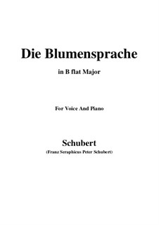 Die Blumensprache (The Language of Flowers), D.519: B flat Major by Franz Schubert