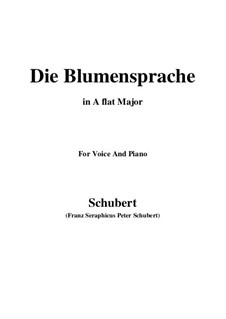 Die Blumensprache (The Language of Flowers), D.519: A flat Major by Franz Schubert