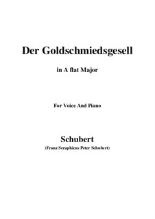 Der Goldschmiedsgesell (The Goldsmith's Apprentice), D.560: A flat Major by Franz Schubert