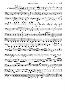 La dame blanche (White Lady): Overture, for string quartet – cello part by Adrien Boieldieu
