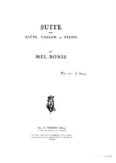 Suite for Flute, Violin and Piano: Flute part by Mel Bonis