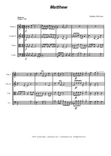 Matthew (for String Quartet): Matthew (for String Quartet) by Stephen DeCesare