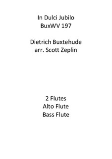 In dulci jubilo, BuxWV 197: For flute quartet by Dietrich Buxtehude