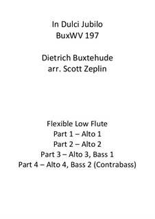 In dulci jubilo, BuxWV 197: For flute quartet by Dietrich Buxtehude