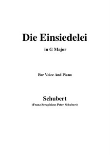 Die Einsiedelei (The Hermitage), D.393: G Major by Franz Schubert