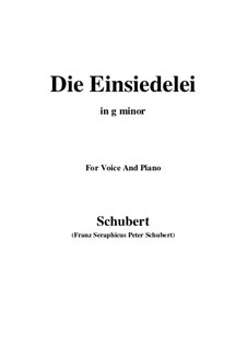 Die Einsiedelei (The Hermitage), D.563: G minor by Franz Schubert