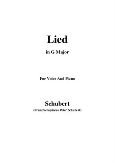 Lied: G Major by Franz Schubert