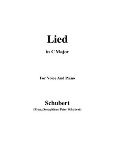 Lied: C Major by Franz Schubert