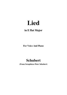 Lied: E flat Major by Franz Schubert