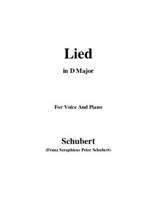 Lied: D Major by Franz Schubert