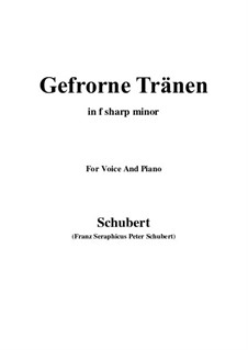 No.3 Gefrorne Tränen (Frozen Tears): For voice and piano (f sharp minor) by Franz Schubert