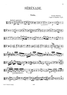 Serenade for String Orchestra, Op.3: Viola part by Nikolay Sokolov