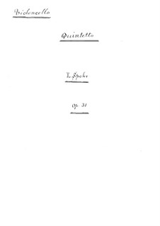 Grand Nonet, Op.31: For flute, strings and piano – cello part by Louis Spohr