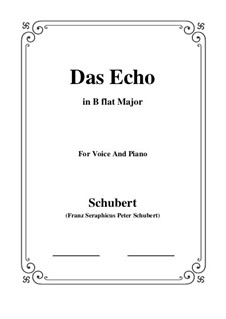 Das Echo (The Echo), D.868 Op.130: B flat Major by Franz Schubert