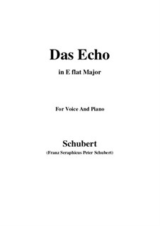 Das Echo (The Echo), D.868 Op.130: E flat Major by Franz Schubert