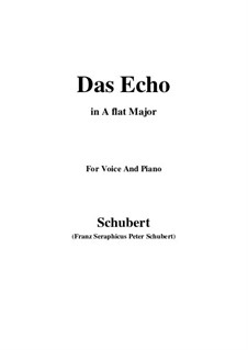 Das Echo (The Echo), D.868 Op.130: A flat Major by Franz Schubert