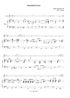 For solo instrument and piano version: For flute and piano by folklore