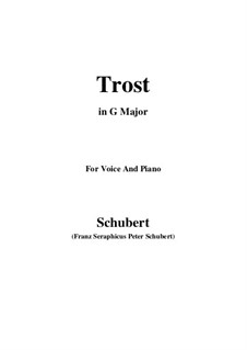 Trost (Consolation), D.671: G Major by Franz Schubert