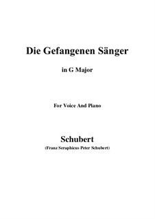 Die gefangenen Sänger (The Captive Singers), D.712: G Major by Franz Schubert
