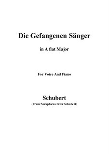 Die gefangenen Sänger (The Captive Singers), D.712: A flat Major by Franz Schubert