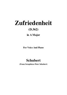 Song for Voice and Piano, D.362: A Major by Franz Schubert