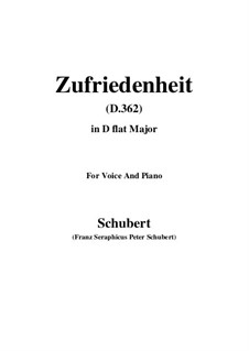 Song for Voice and Piano, D.362: D flat Major by Franz Schubert