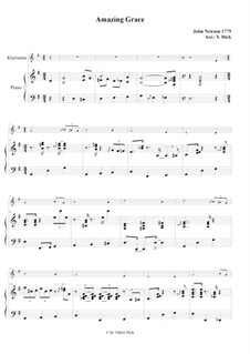 For solo instrument and piano version: For clarinet and piano by folklore