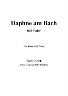 Daphne am Bach (Daphne by the Brook), D.411: B Major by Franz Schubert