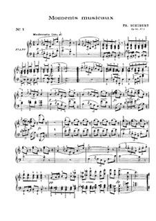 Six Musical Moments, D.780 Op.94: Musical moment No.1 by Franz Schubert