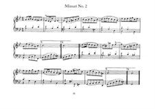 Minuet No.2 in G Minor, BWV 842: For piano by Johann Sebastian Bach