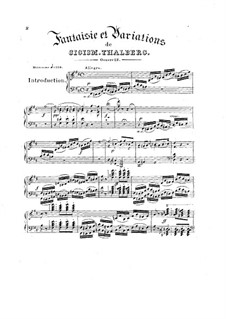 Grand Fantasia and Variations on Themes from 'Norma' by Bellini, Op.12: For piano by Sigismond Thalberg