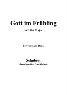 Gott im Frühlinge (God in Spring), D.448: D flat Major by Franz Schubert