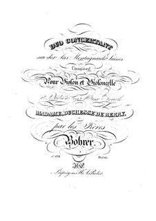 Concert Duo for Violin and Cello: Parts by Antoine Bohrer