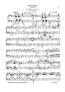 La dame blanche (White Lady): Overture, for flute, violin and piano – piano part by Adrien Boieldieu