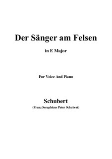 Der Sänger am Felsen (The Singer on the Rock), D.482: C sharp minor by Franz Schubert