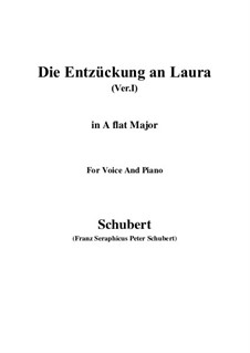 Die Entzückung an Laura (Version I), D.577: A flat Major by Franz Schubert