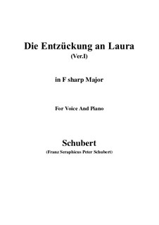 Die Entzückung an Laura (Version I), D.577: F sharp Major by Franz Schubert