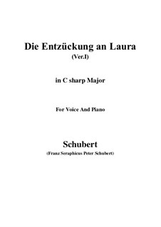 Die Entzückung an Laura (Version I), D.577: C sharp Major by Franz Schubert