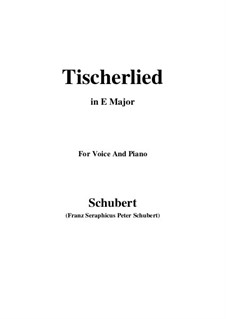 Tischlerlied (Carpenter's Song), D.274: E Major by Franz Schubert