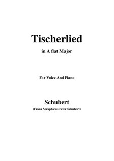 Tischlerlied (Carpenter's Song), D.274: A flat Major by Franz Schubert