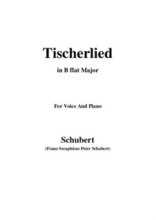 Tischlerlied (Carpenter's Song), D.274: B flat Major by Franz Schubert