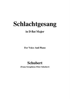 Schlachtgesang (Battle Song), D.443: D flat Major by Franz Schubert